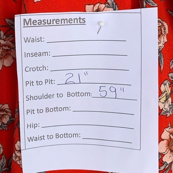 STUDIO B BY BOBEAU RED FLORAL MAXI DRESS XL - Picture 9 of 11